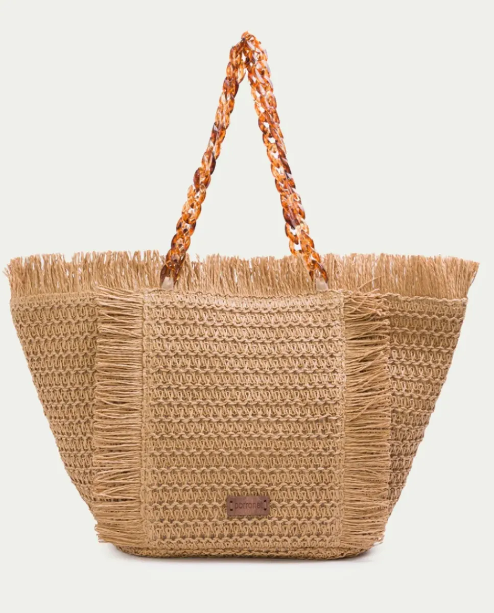 PORRONET Bolsos|Bolso Capazo Triana Rafia