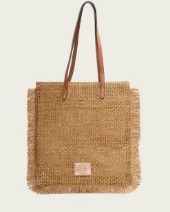 PORRONET Bolsos|Bolso De Rafia Trenzada Terranova