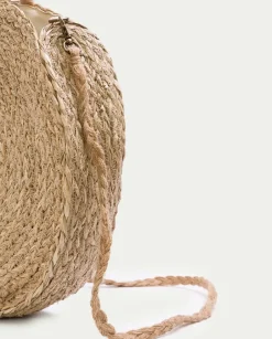 PORRONET Bolsos|Bolso Redondo Rafia Natural Pinets