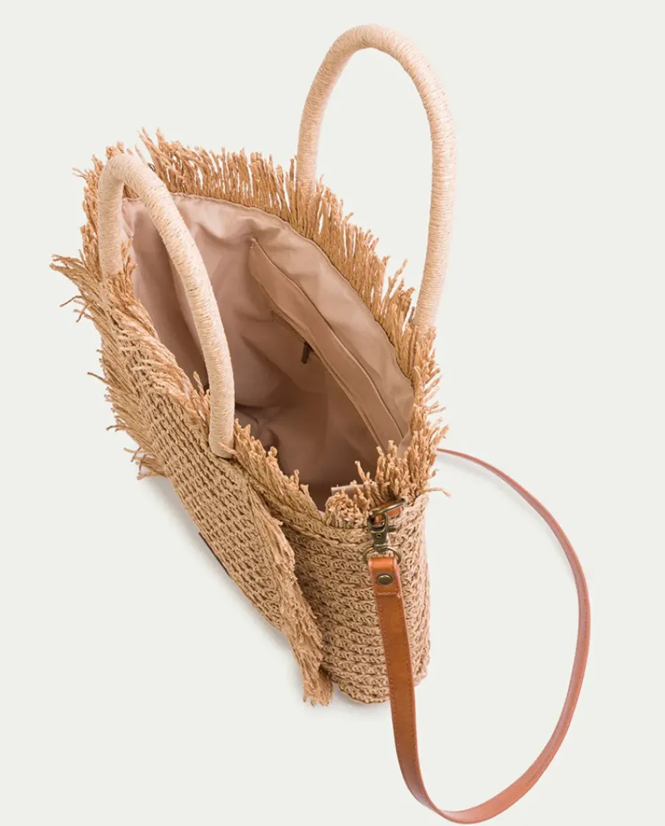 PORRONET Bolsos|Bolso Shopper Macarena Rafia