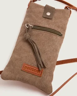 PORRONET Bolsos|Bolso Textil Kaki Malia