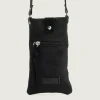 PORRONET Bolsos|Bolso Textil Negro Malia