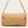 PORRONET Bolsos|Bolso Yute Natural Fucsia Granadella