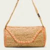 PORRONET Bolsos|Bolso Yute Natural Naranja Granadella