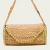 PORRONET Bolsos|Bolso Yute Natural Verde Granadella