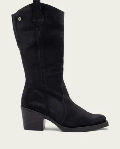 PORRONET Botas Mujer|Botas Cowboy Carbon Con Cremallera Java