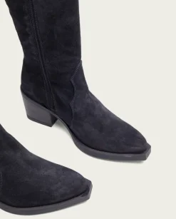 PORRONET Botas Mujer|Botas Cowboy Carbon Con Cremallera Java