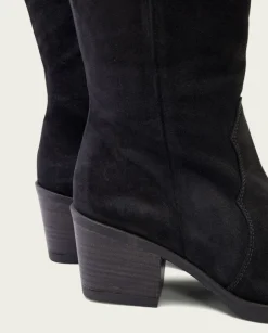 PORRONET Botas Mujer|Botas Cowboy Carbon Con Cremallera Java