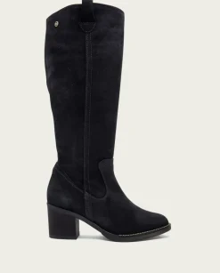 PORRONET Botas Mujer|Botas De Tacón Carbon Con Cremallera Nora