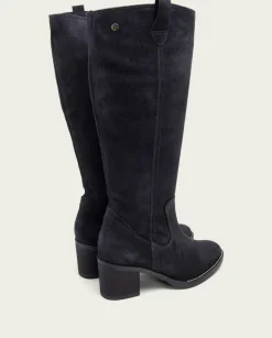 PORRONET Botas Mujer|Botas De Tacón Carbon Con Cremallera Nora