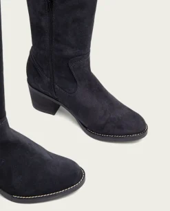 PORRONET Botas Mujer|Botas De Tacón Carbon Con Cremallera Nora