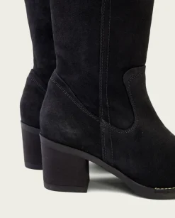 PORRONET Botas Mujer|Botas De Tacón Carbon Con Cremallera Nora