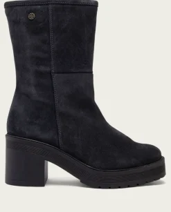 PORRONET Botines Mujer|Botas De Tacón Carbon Con Cremallera Reiko