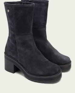 PORRONET Botines Mujer|Botas De Tacón Carbon Con Cremallera Reiko