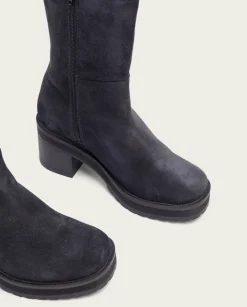 PORRONET Botines Mujer|Botas De Tacón Carbon Con Cremallera Reiko