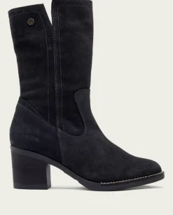 PORRONET Botines Mujer|Botas De Tacón Carbon Con Cremallera Nia