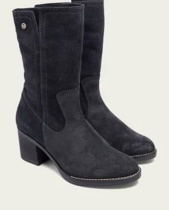 PORRONET Botines Mujer|Botas De Tacón Carbon Con Cremallera Nia