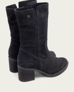 PORRONET Botines Mujer|Botas De Tacón Carbon Con Cremallera Nia