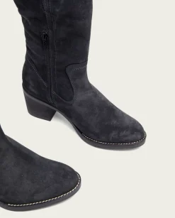 PORRONET Botines Mujer|Botas De Tacón Carbon Con Cremallera Nia