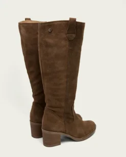 PORRONET Botas Mujer|Botas De Tacón Moka Con Cremallera Nora