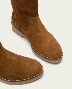PORRONET Botines Mujer|Botas Plana Cuero Vanessa