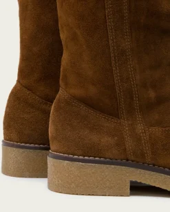 PORRONET Botines Mujer|Botas Plana Cuero Vanessa
