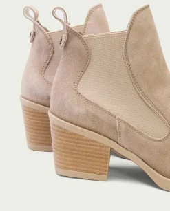 PORRONET Botines Mujer|Botines Cowboy Arena Con Elasticos Jackie