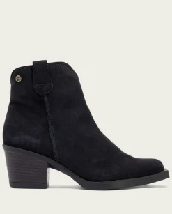 PORRONET Botines Mujer|Botines Cowboy Carbon Con Cremallera Jara