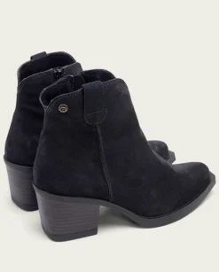 PORRONET Botines Mujer|Botines Cowboy Carbon Con Cremallera Jara