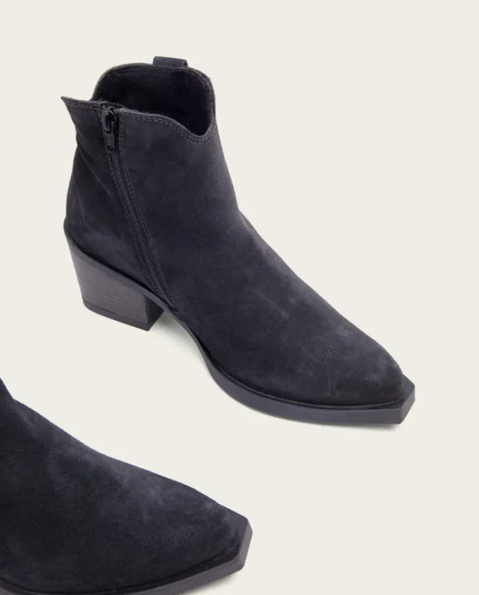 PORRONET Botines Mujer|Botines Cowboy Carbon Con Cremallera Jara