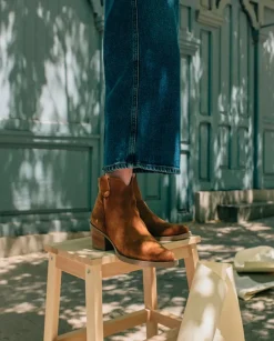 PORRONET Botines Mujer|Botines Cowboy Cuero Con Cremallera Jara