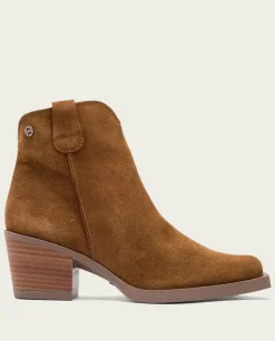 PORRONET Botines Mujer|Botines Cowboy Cuero Con Cremallera Jara