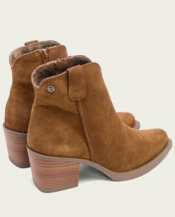 PORRONET Botines Mujer|Botines Cowboy Cuero Con Cremallera Jara