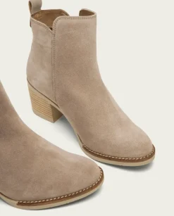 PORRONET Botines Mujer|Botines De Tacón Arena Cremallera Nery