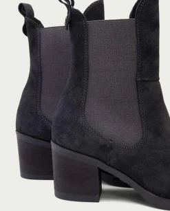 PORRONET Botines Mujer|Botines De Tacón Carbon Con Elasticos Ninet
