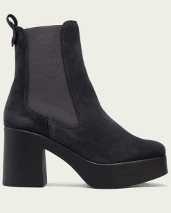 PORRONET Botines Mujer|Botines De Tacón Carbon Con Elasticos Lena