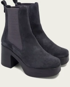PORRONET Botines Mujer|Botines De Tacón Carbon Con Elasticos Lena