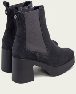 PORRONET Botines Mujer|Botines De Tacón Carbon Con Elasticos Lena