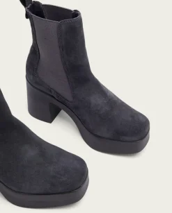 PORRONET Botines Mujer|Botines De Tacón Carbon Con Elasticos Lena