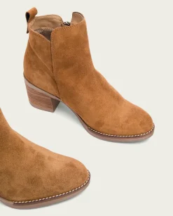 PORRONET Botines Mujer|Botines De Tacón Cuero Con Cremallera Nery