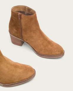 PORRONET Botines Mujer|Botines De Tacón Cuero Con Cremallera Nala