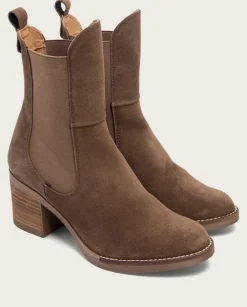 PORRONET Botines Tacón|Botines De Tacón Moka Con Elasticos Ninet