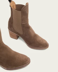 PORRONET Botines Tacón|Botines De Tacón Moka Con Elasticos Ninet