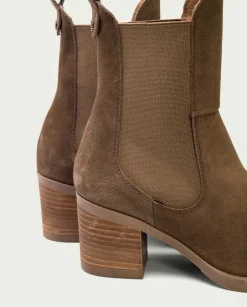 PORRONET Botines Tacón|Botines De Tacón Moka Con Elasticos Ninet