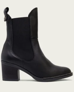 PORRONET Botines Mujer|Botines De Tacón Negro Con Elasticos Nekane