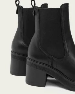 PORRONET Botines Mujer|Botines De Tacón Negros Con Elasticos Raia