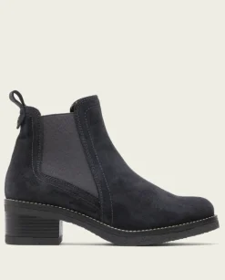 PORRONET Botines Mujer|Botines Planos Carbon Con Elasticos Pau