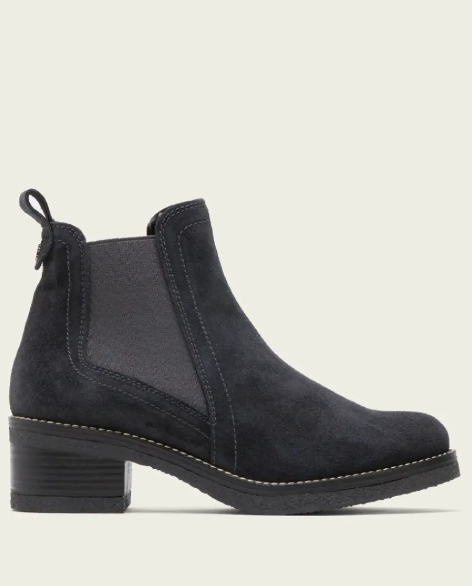 PORRONET Botines Mujer|Botines Planos Carbon Con Elasticos Pau
