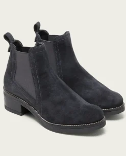 PORRONET Botines Mujer|Botines Planos Carbon Con Elasticos Pau
