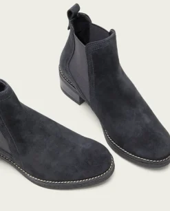 PORRONET Botines Mujer|Botines Planos Carbon Con Elasticos Pau